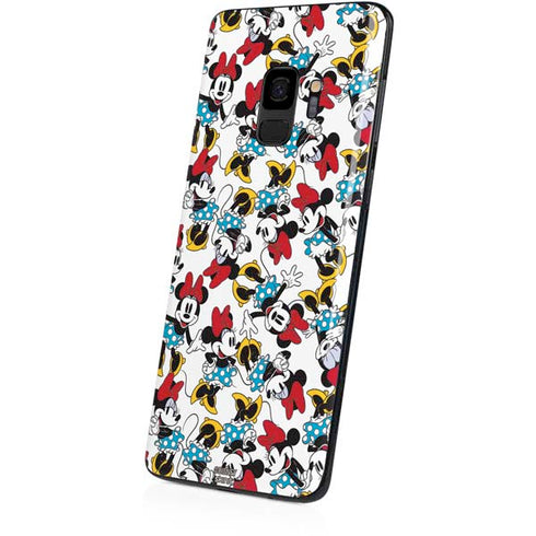 Disney Minnie Mouse Rockin Minnie Pattern Galaxy S9 Skin